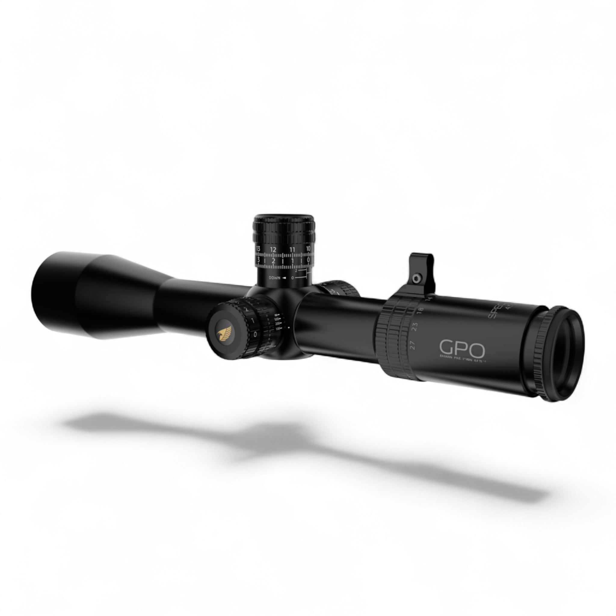 GPOGPO Spectra 6x 4,5 - 27x50i PLRi FFP CCW Zielfernrohr - Black Raptor
