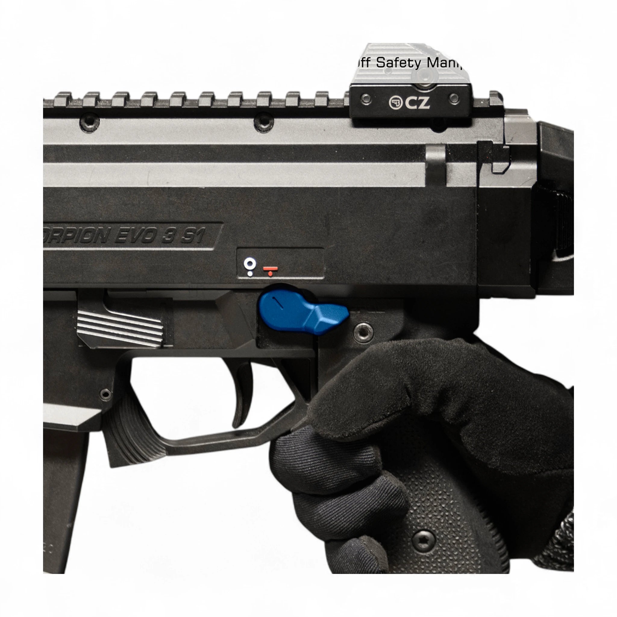 UTG CZ Scorpion Evo 3 Safety Selectors Blue
