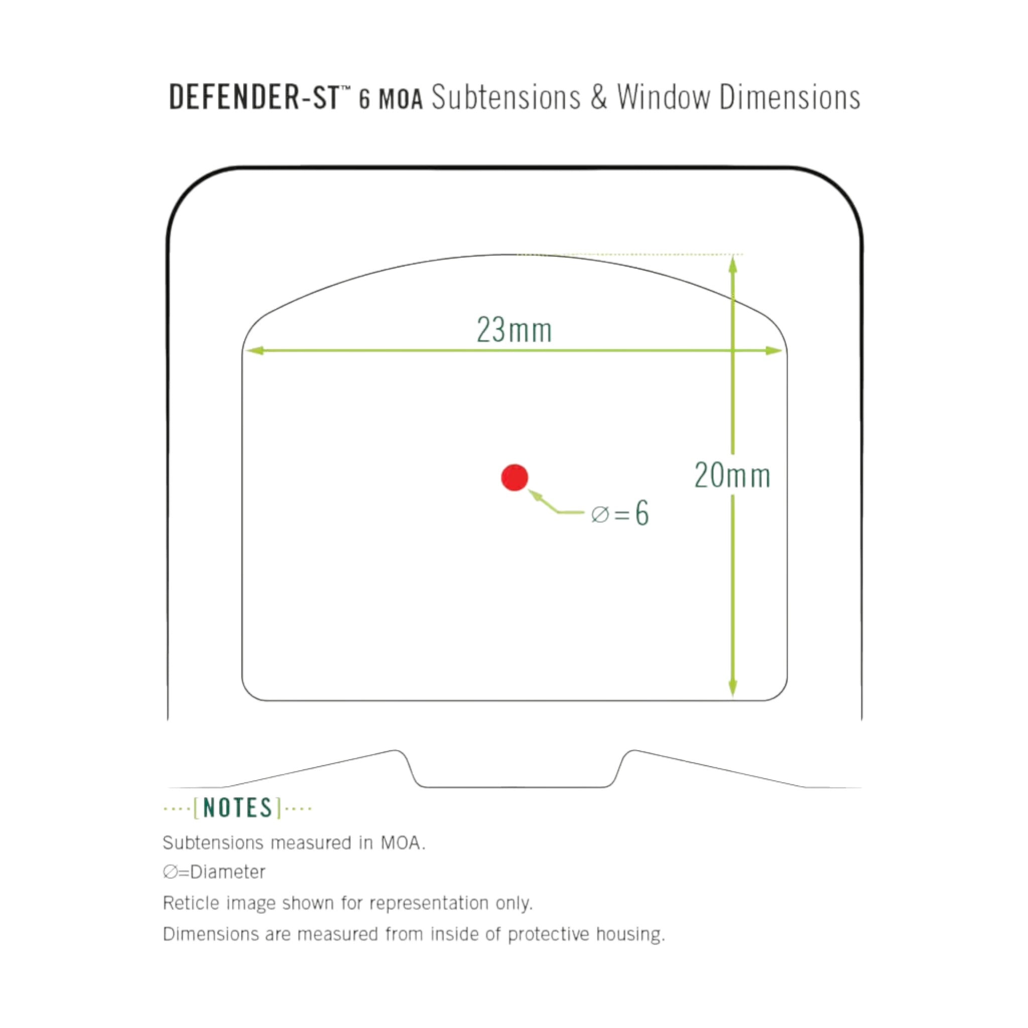 Vortex Defender ST Red Dot 6 MOA