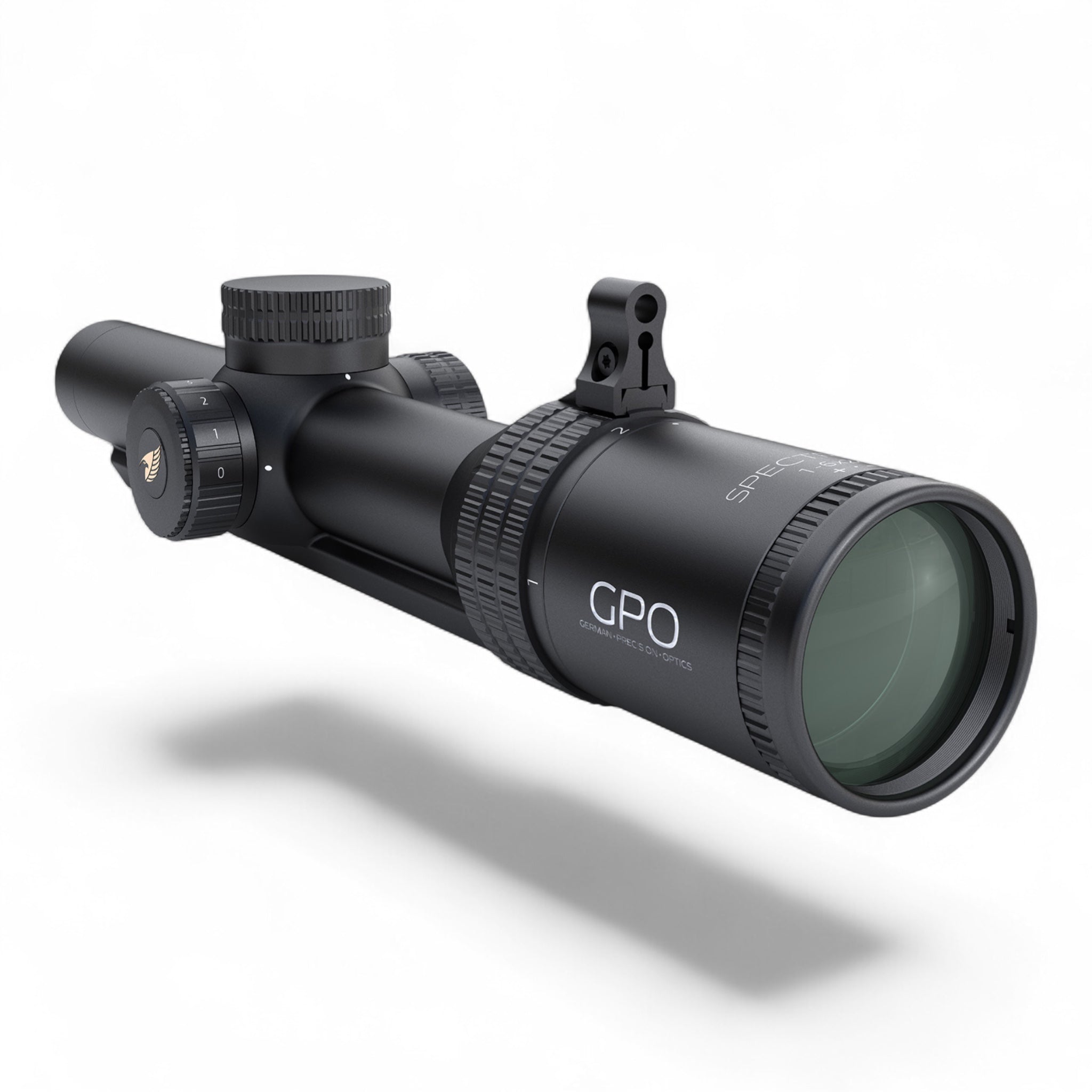 GPOGPO Spectra 6x 1 - 6x24i Zielfernrohr mit Schiene - Black Raptor