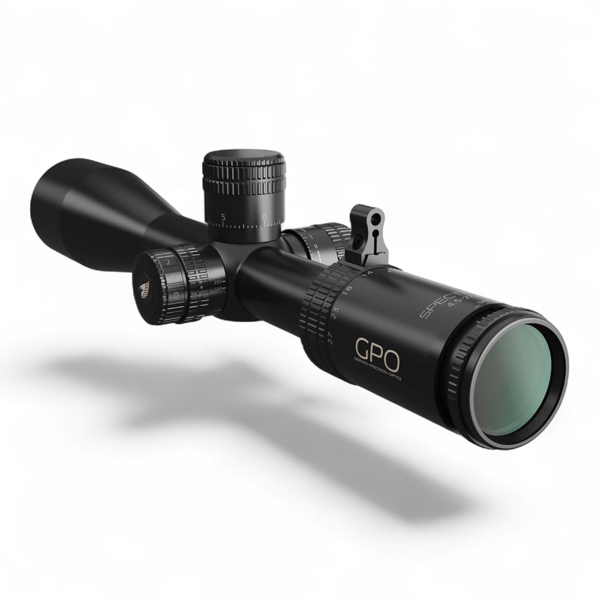 GPOGPO Spectra 6x 4,5 - 27x50 LR Pro FFP CW Zielfernrohr - Black Raptor