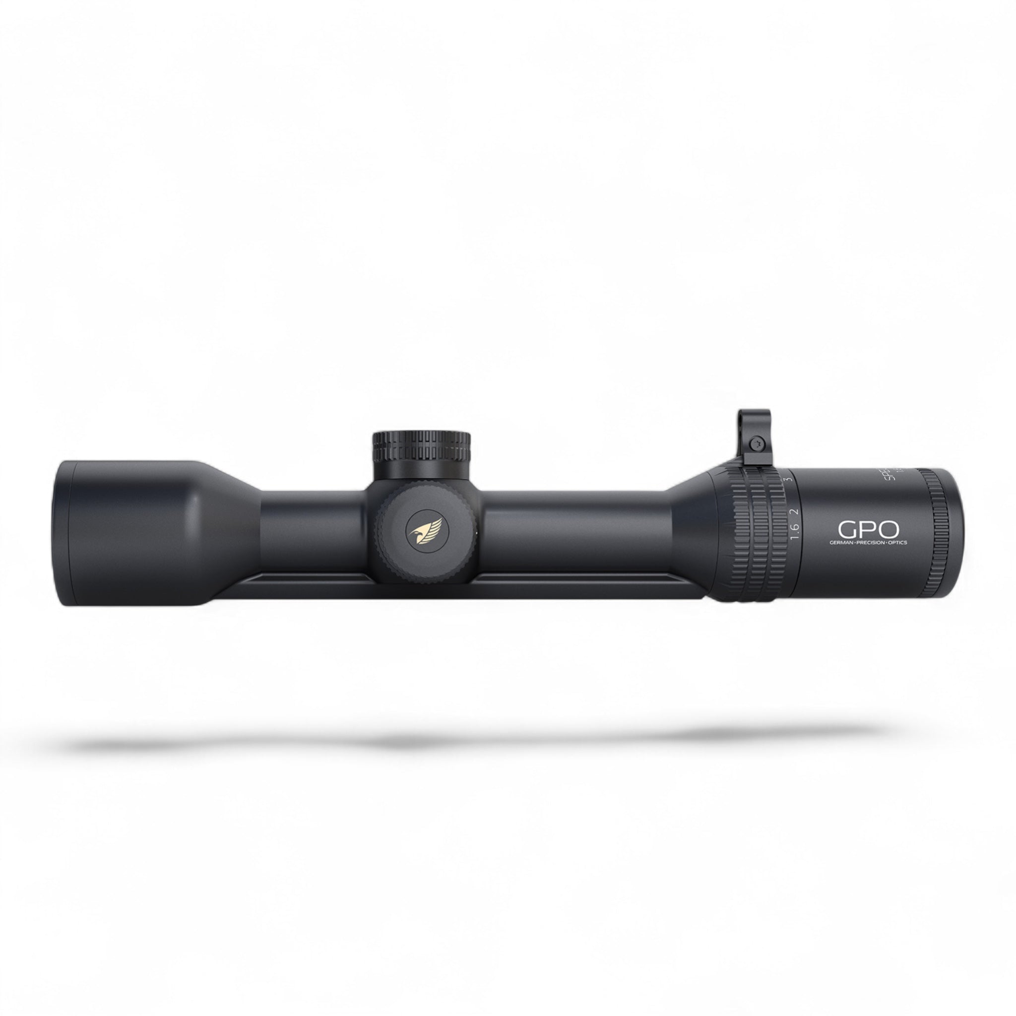 GPOGPO Spectra 8x 1,6 - 13x44i Zielfernrohr mit Schiene - Black Raptor