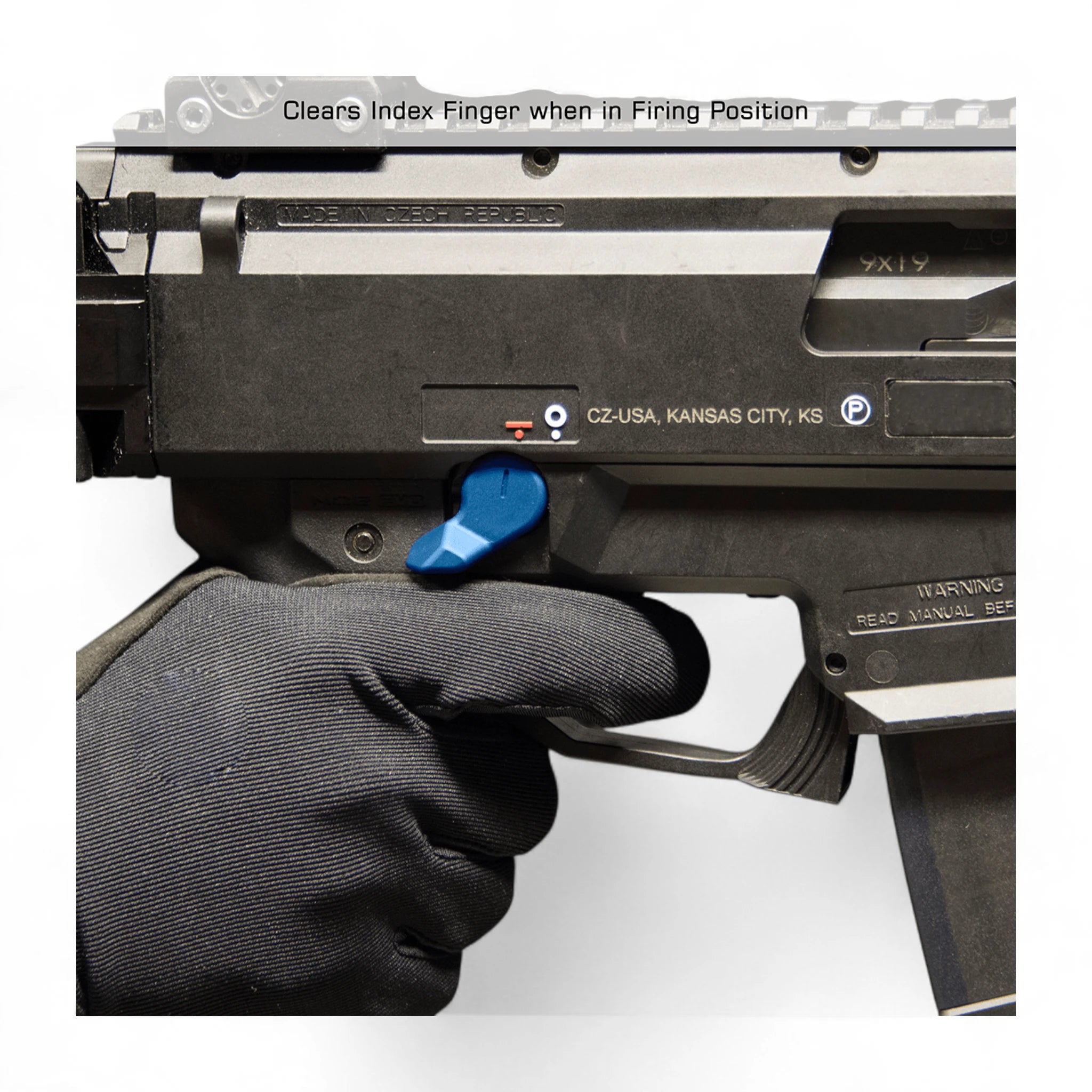 UTG CZ Scorpion Evo 3 Safety Selectors Blue