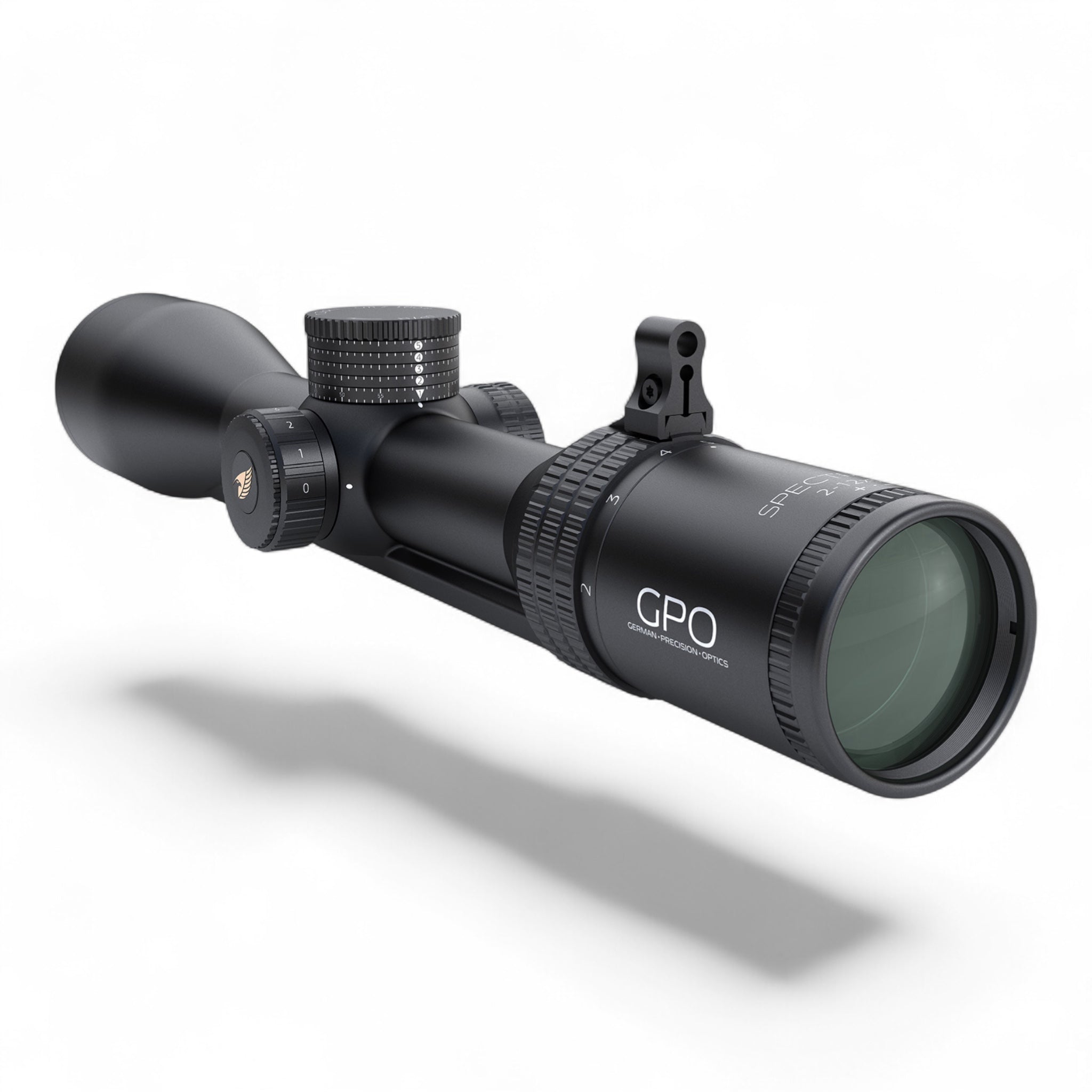 GPOGPO Spectra 6x 2 - 12x50i Zielfernrohr mit Schiene - Black Raptor