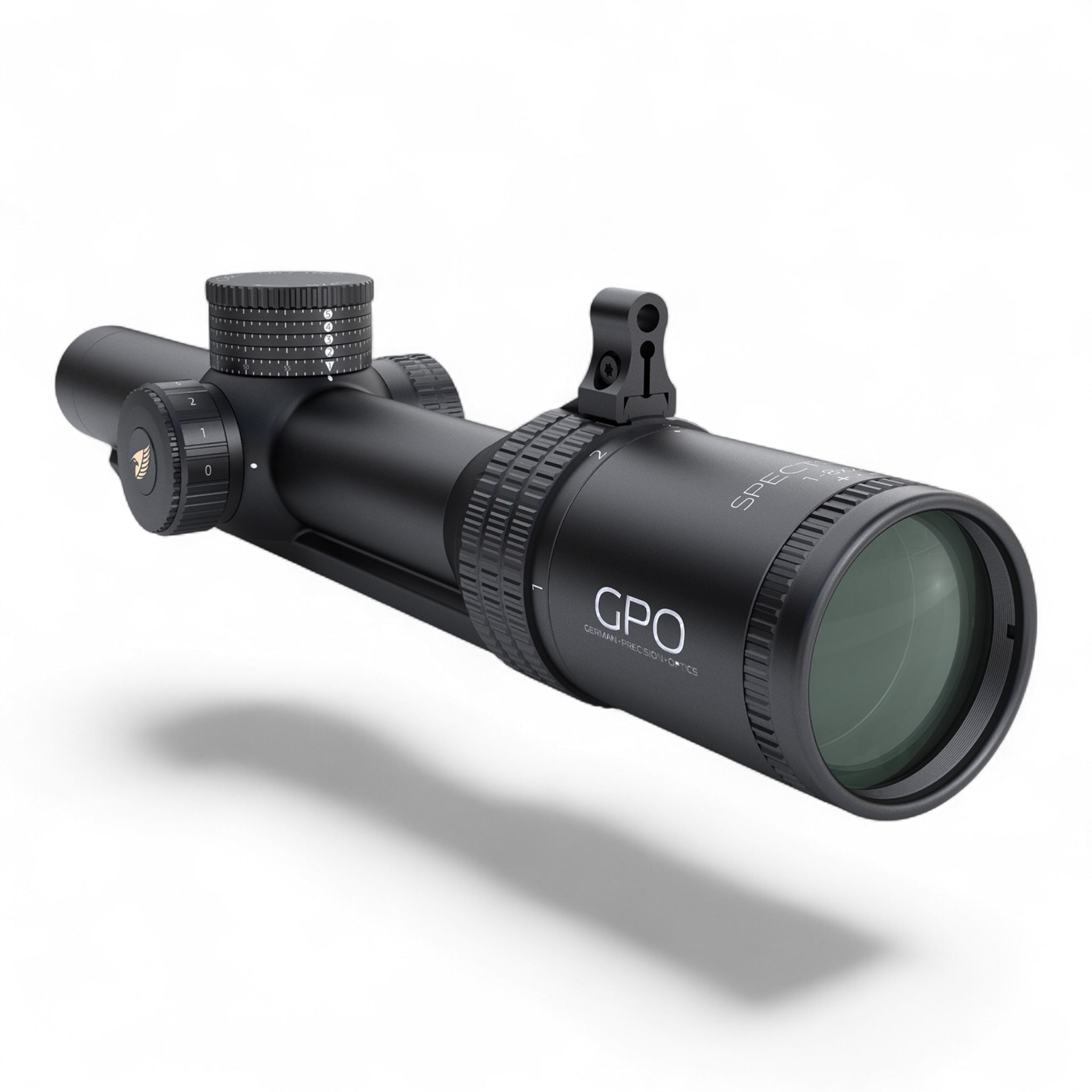 GPOGPO Spectra 8x 1 - 8x24i Zielfernrohr mit Schiene - Black Raptor