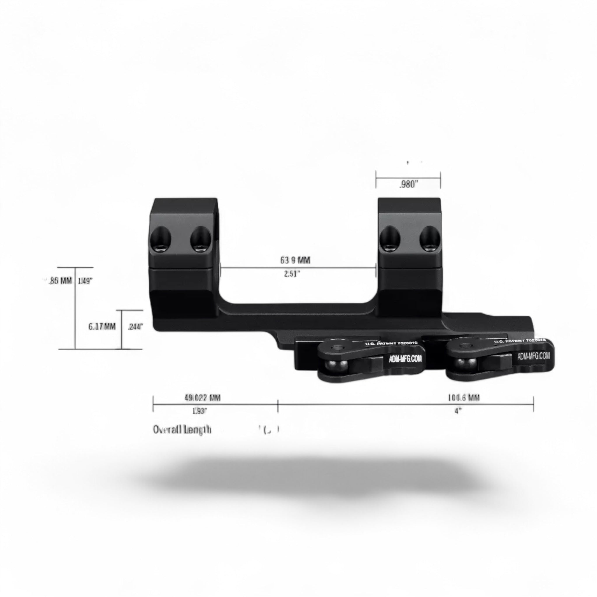 Vortex Precision QR Extended Cantilever Mount 30 mm