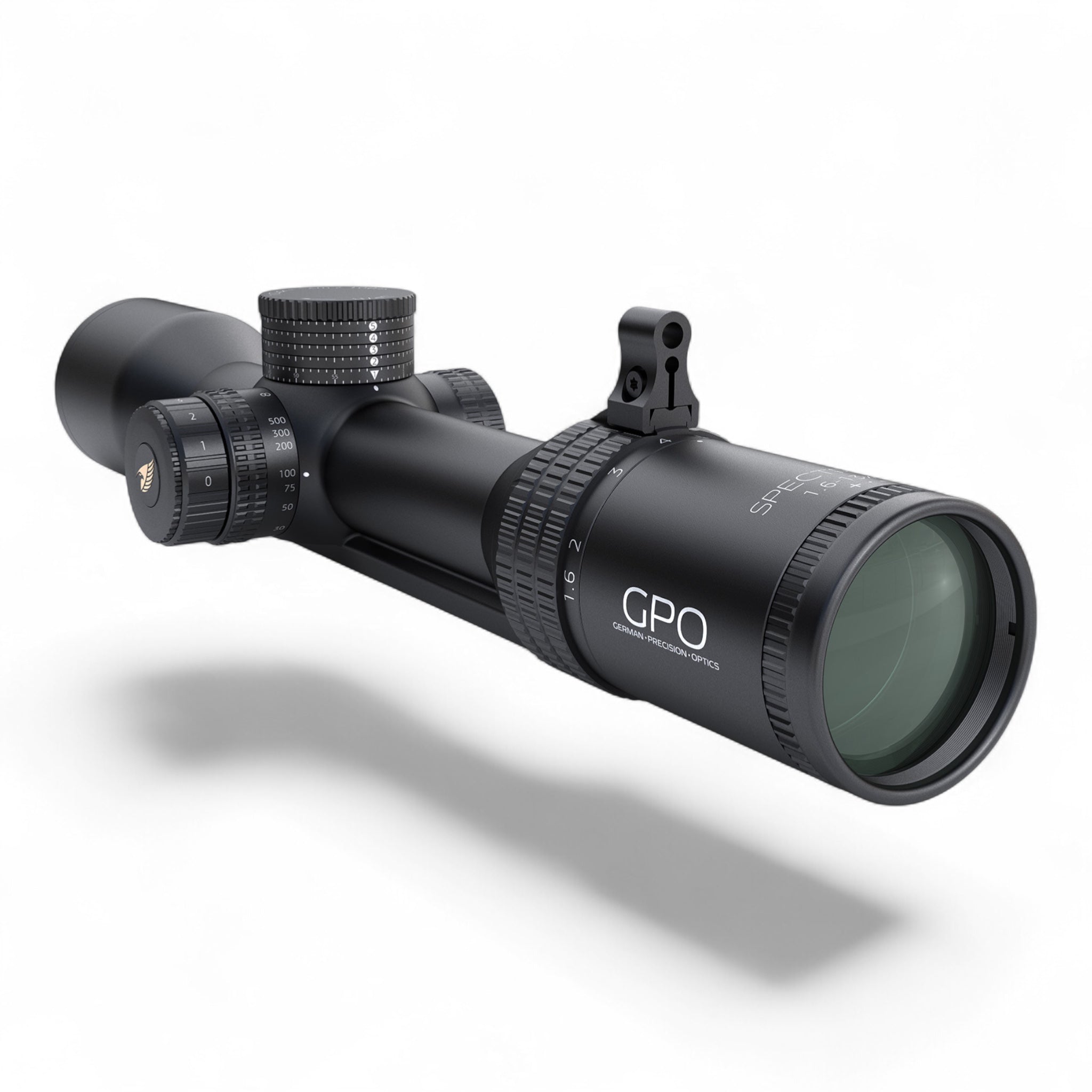 GPOGPO Spectra 8x 1,6 - 13x44i Zielfernrohr mit Schiene - Black Raptor