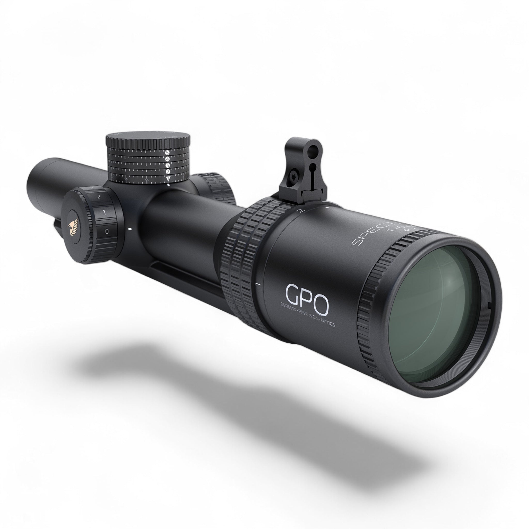 GPOGPO Spectra 6x 1 - 6x24i Zielfernrohr mit Schiene - Black Raptor