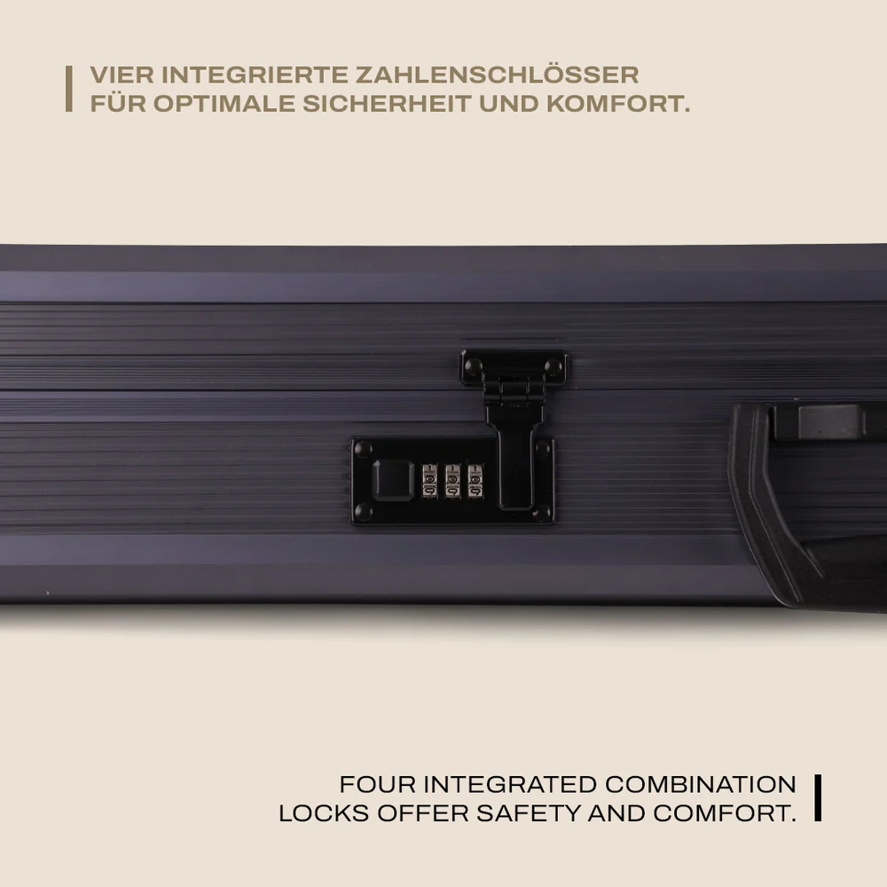 WinterWinter W12 Alu Rifle Case 119 cm – Aluminium - Langwaffenkoffer - Black Raptor