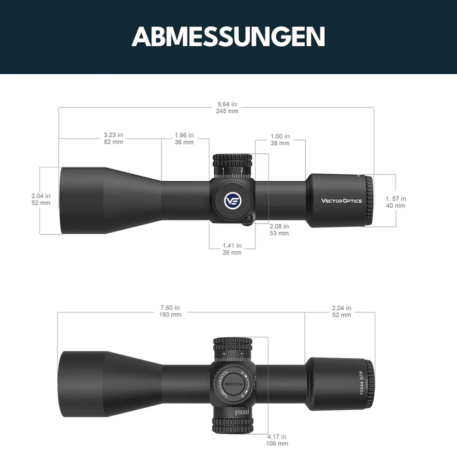VectorOpticsVector Optics SCOM - 41 Veyron 10x44 - Black Raptor