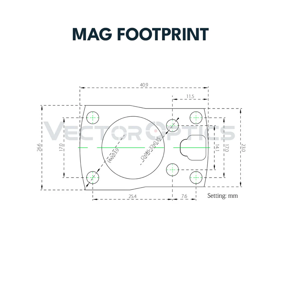VectorOpticsVector Optics VWPM Polymer - Montageadapter für Airsoft - Pistolen - Black Raptor
