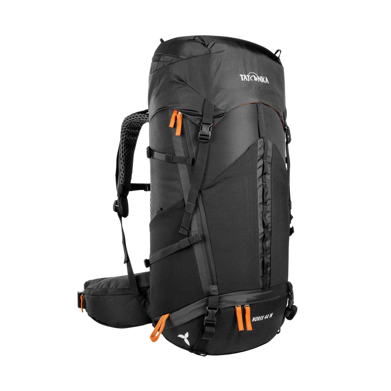 Schwarzer Tatonka Norix 44 Women Tourenrucksack mit ergonomischem Rückenpolster, verstellbaren Schultergurten und.