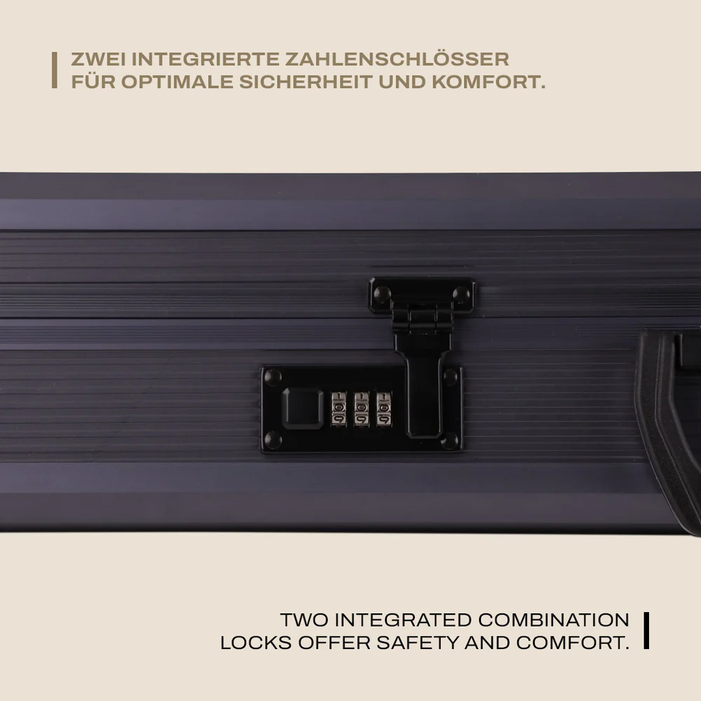 WinterWinter W14 Alu Pistol Case 38 cm – Aluminiumkoffer für Kurzwaffen - Black Raptor