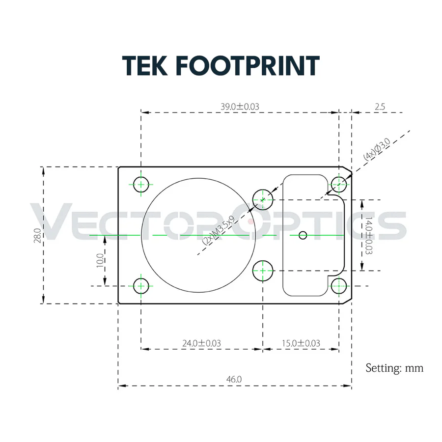 VectorOpticsVector Optics VWPM Polymer - Montageadapter für Airsoft - Pistolen - Black Raptor