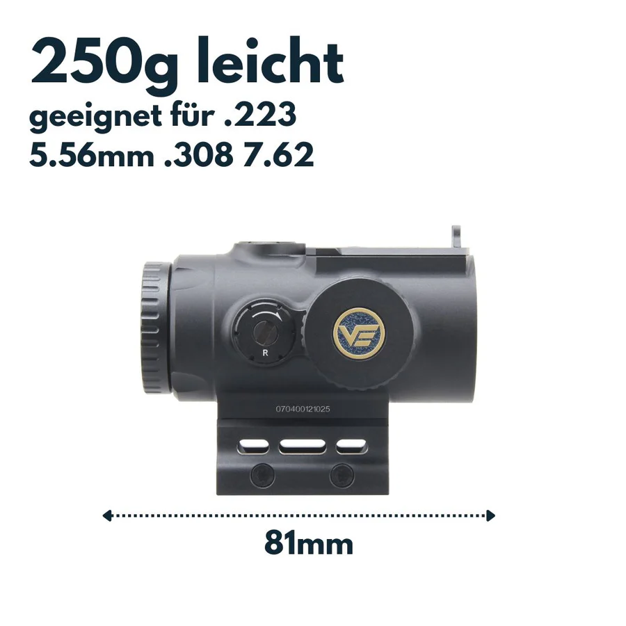 VectorOpticsVector Optics SCPS - M04 Paragon 4x24 Micro Prism Scope - Black Raptor
