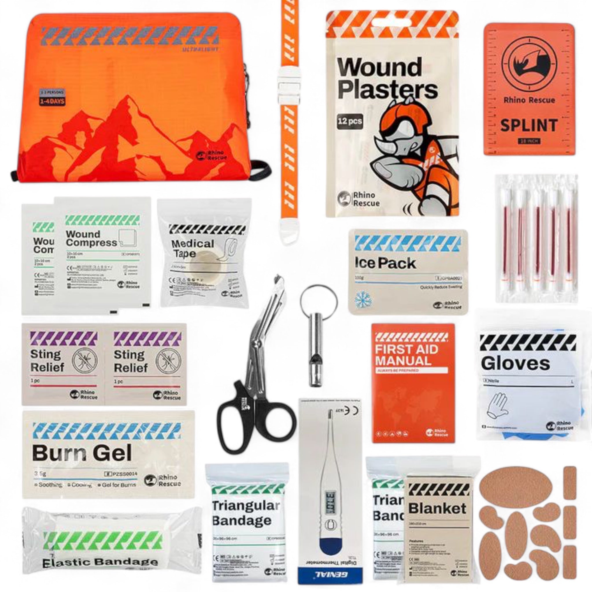Rhino RescueRhino Rescue Ultralight First Aid Plus Outdoor Erste - Hilfe - Set - Black Raptor
