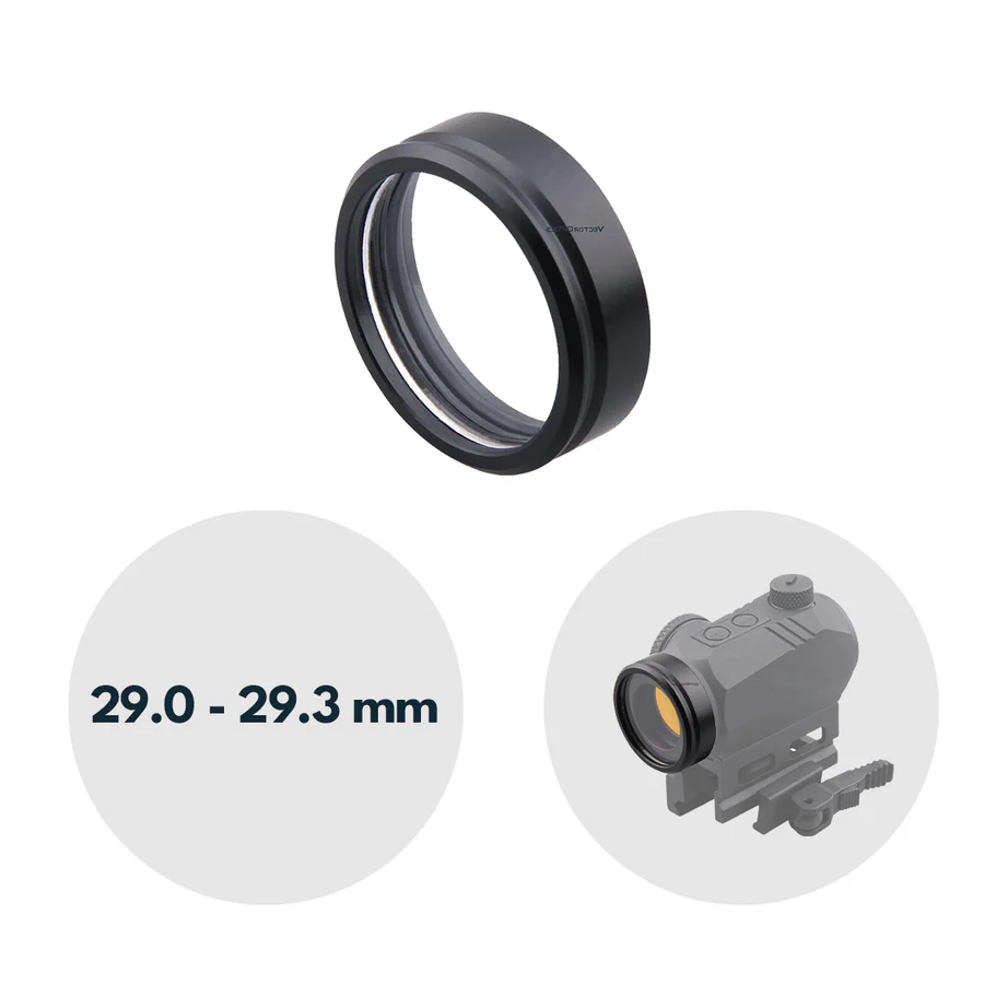 VectorOpticsVector Optics SCOT - 59 VeWar Schutzscheibe für 29mm Objektiv - Black Raptor