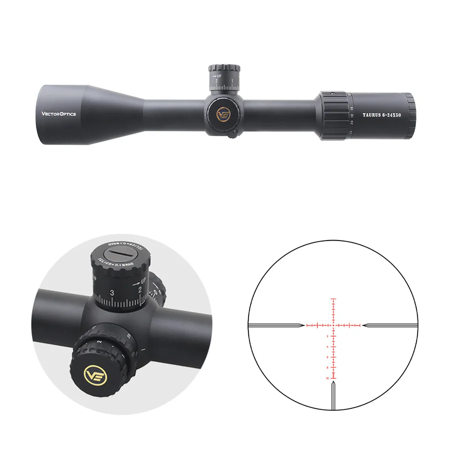 VectorOpticsVector Optics SCOL - 46 Tauron 6 - 24x50SFP HD - Black Raptor