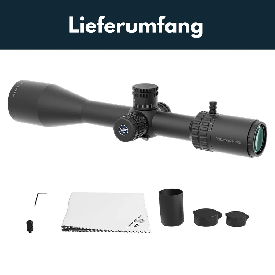 VectorOpticsVector Optics SCFF - 61 Orion Pro Max 6 - 24x50 MIL HD FFP - Black Raptor