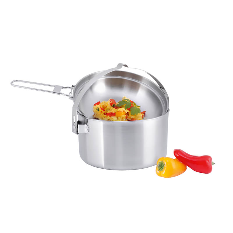 TatonkaTatonka Kettle – Edelstahl Campingkocher Topf - Black Raptor