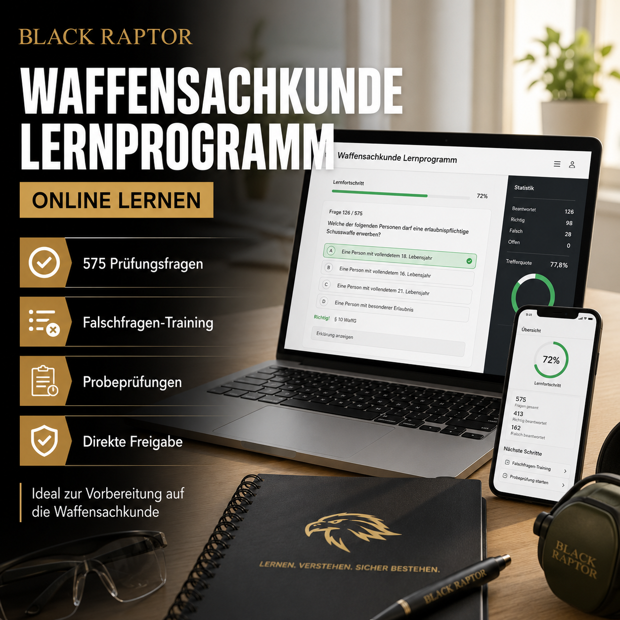 AS Schießausbildung Waffensachkunde Lernprogramm Vollzugang