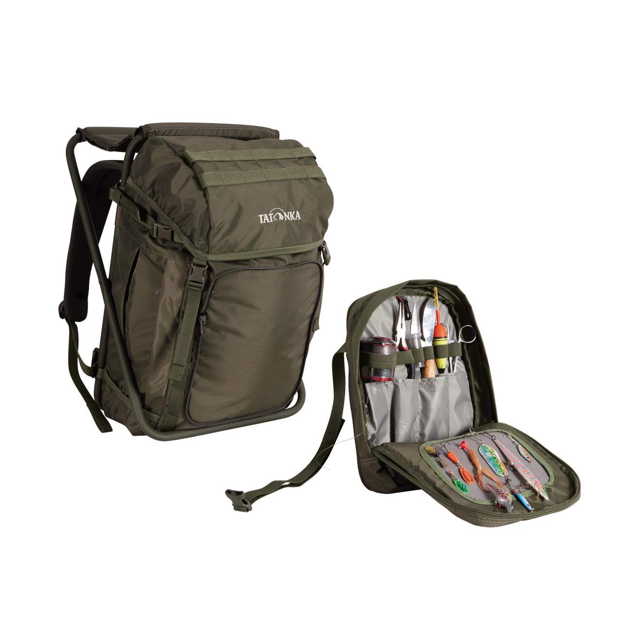 TatonkaTatonka Petri Chair – Angelrucksack mit integriertem Sitz - Black Raptor