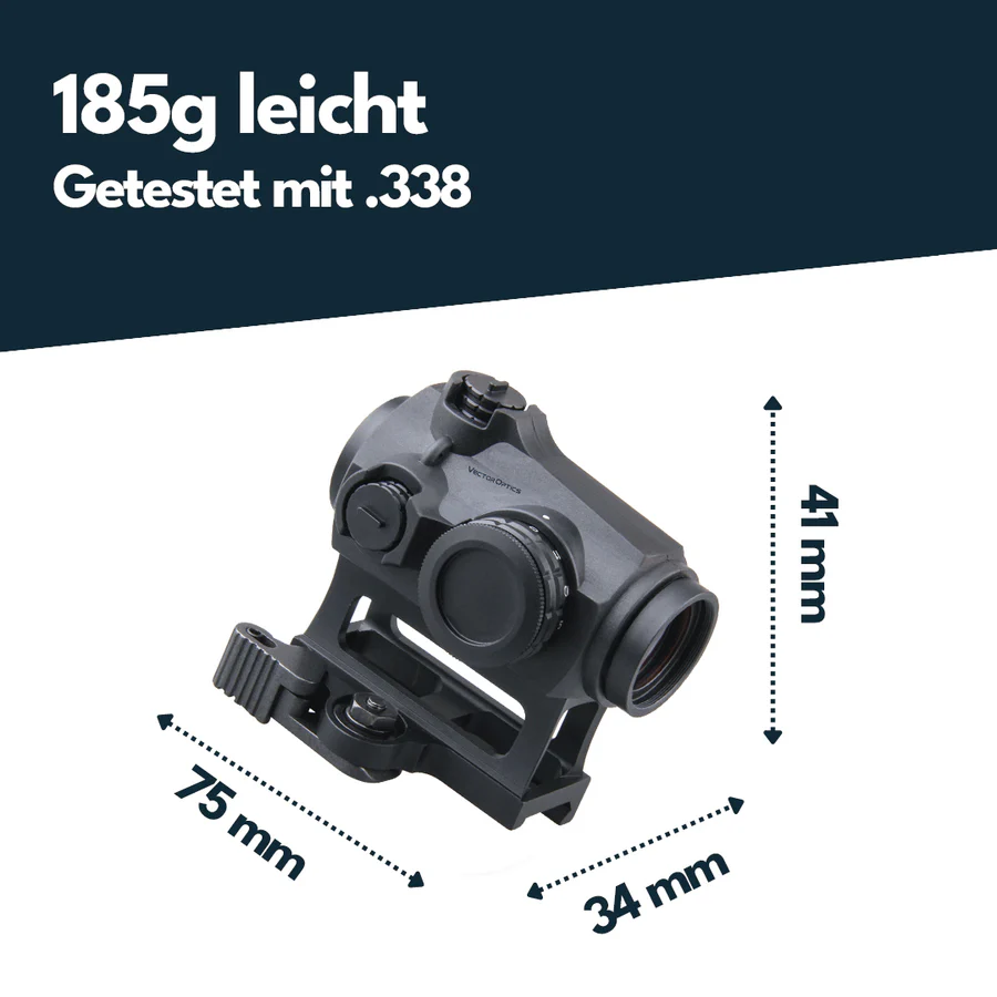 VectorOpticsVector Optics SCRD - 38 Maverick - III 1x22 MIL - Black Raptor