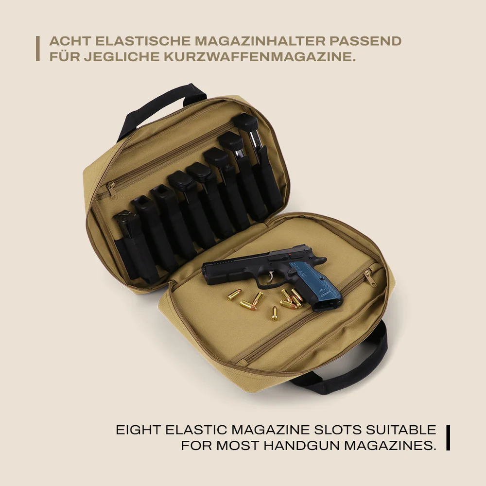 WinterWinter W8 Pistol Bag – Pistolentasche für 2 Kurzwaffen - Black Raptor