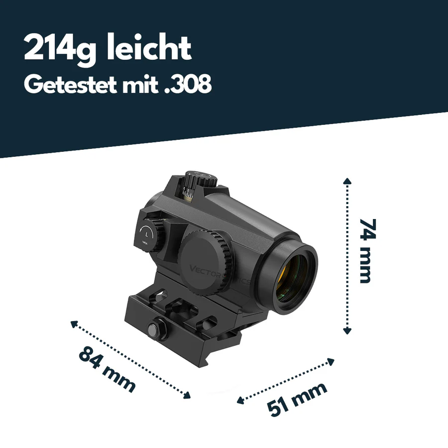 VectorOpticsVector Optics SCRD - PD12 Maverick - II Plus 1x22 DBR - Black Raptor