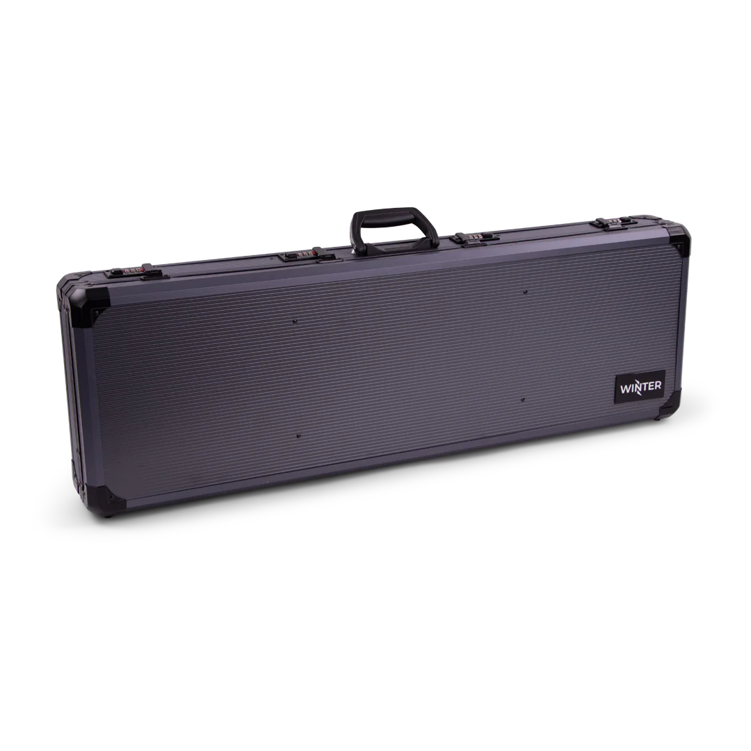 WinterWinter W13 Alu Rifle Case 93 cm – kompakter Aluminium - Langwaffenkoffer - Black Raptor