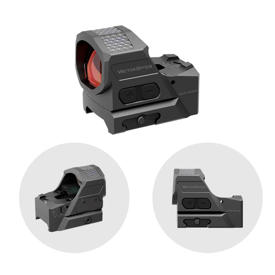 VectorOpticsVector Optics SCRD - SM64 Frenzy - X FLEX 1x19x26 MRS GenII Solar Multi - Reticle - Black Raptor