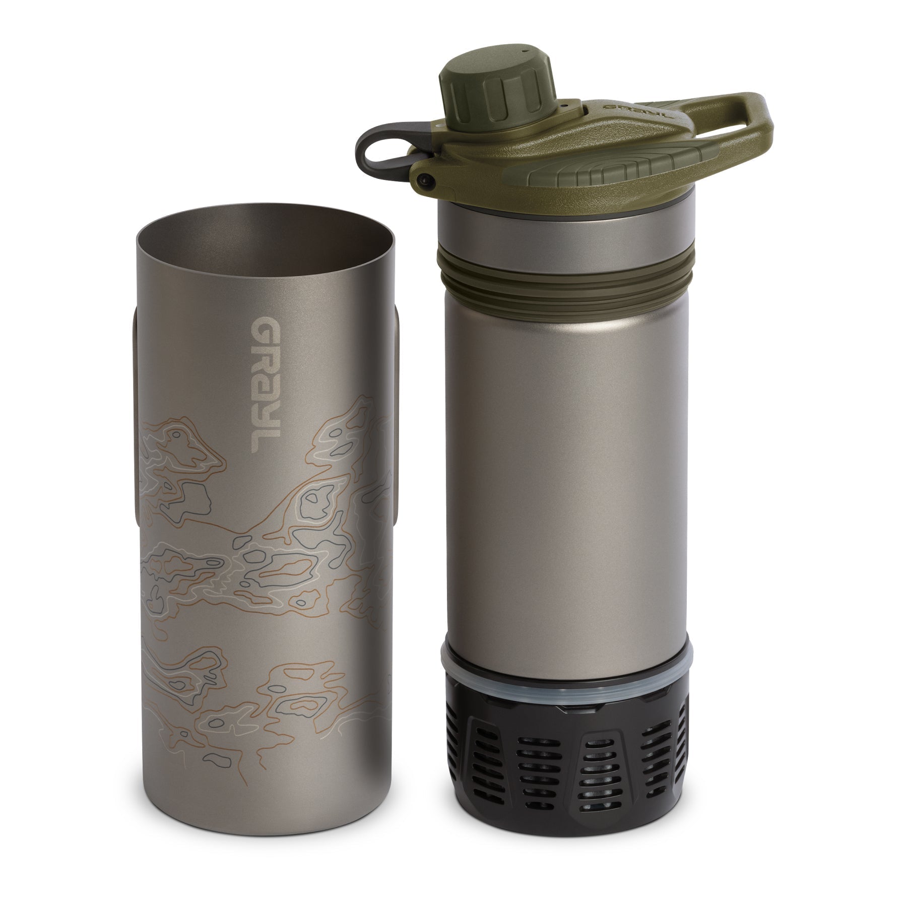 GRAYLGrayl GeoPress Ti Filterflasche - Black Raptor