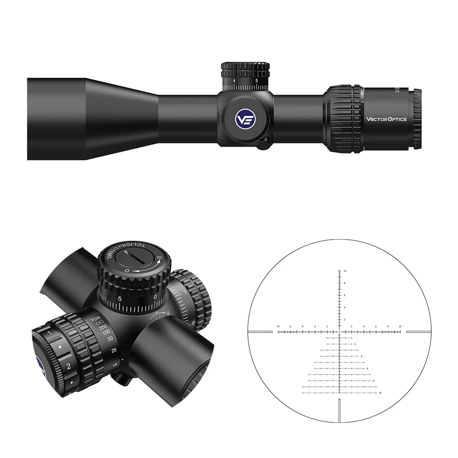 VectorOpticsVector Optics SCOM - 40 Veyron 3 - 12x44IR - Black Raptor