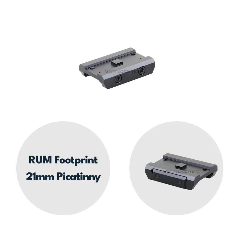 VectorOpticsVector Optics SCPSM - 02 Montage für RUM (Aimpoint Micro) Footprint, 21mm Picatinny - Black Raptor