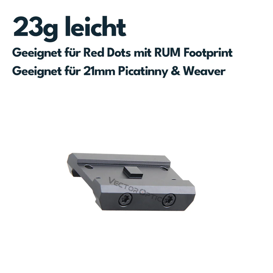 VectorOpticsVector Optics SCPSM - 02 Montage für RUM (Aimpoint Micro) Footprint, 21mm Picatinny - Black Raptor