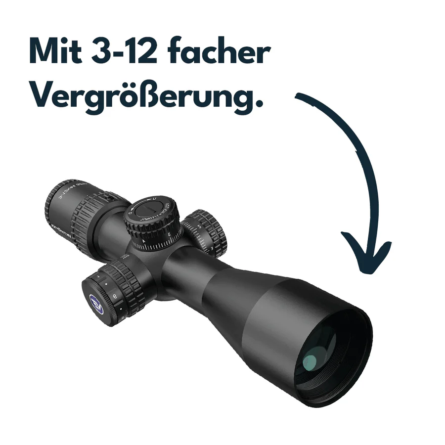 VectorOpticsVector Optics SCOM - 40 Veyron 3 - 12x44IR - Black Raptor