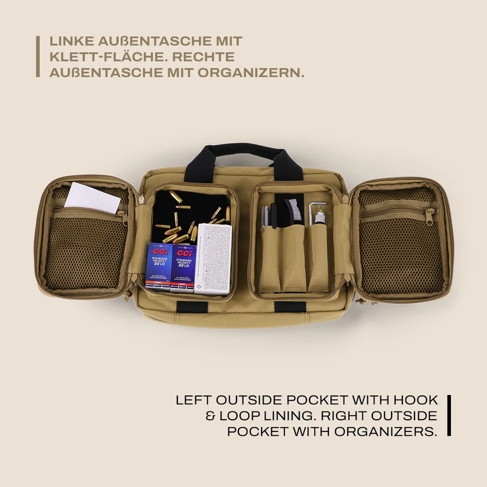 WinterWinter W8 Pistol Bag – Pistolentasche für 2 Kurzwaffen - Black Raptor