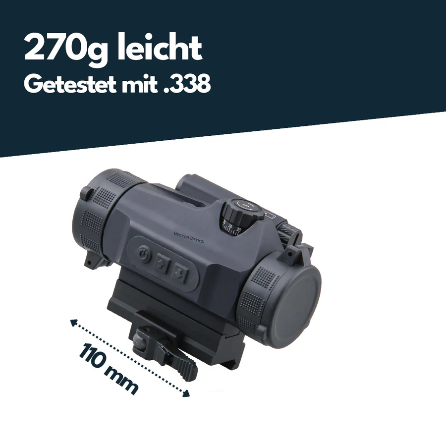 VectorOpticsVector Optics SCRD - 26II Nautilus 1x30 QD - Black Raptor