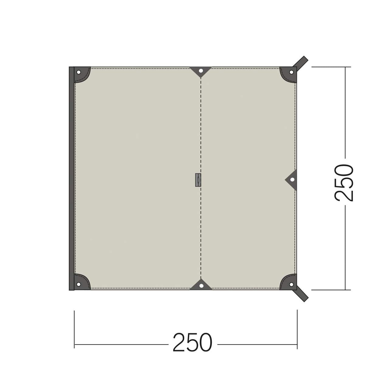 TatonkaTatonka Van Tarp – Sonnensegel für Campingbusse - Black Raptor