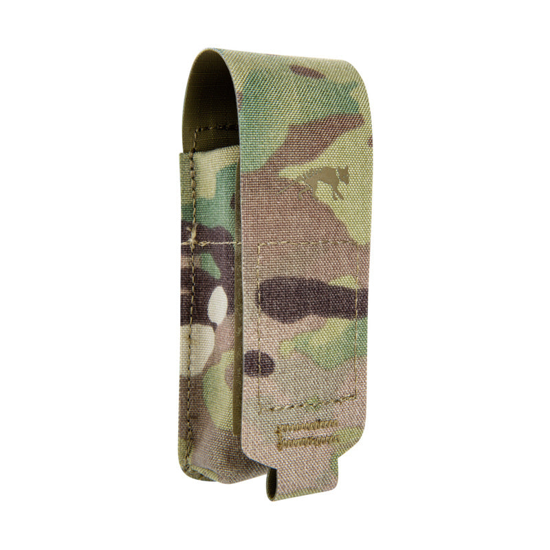 Einzelne Tasmanian Tiger Pistolen-Magazintasche MKIII aus Multicam-Cordura mit geschlossenem Klettverschluss und.