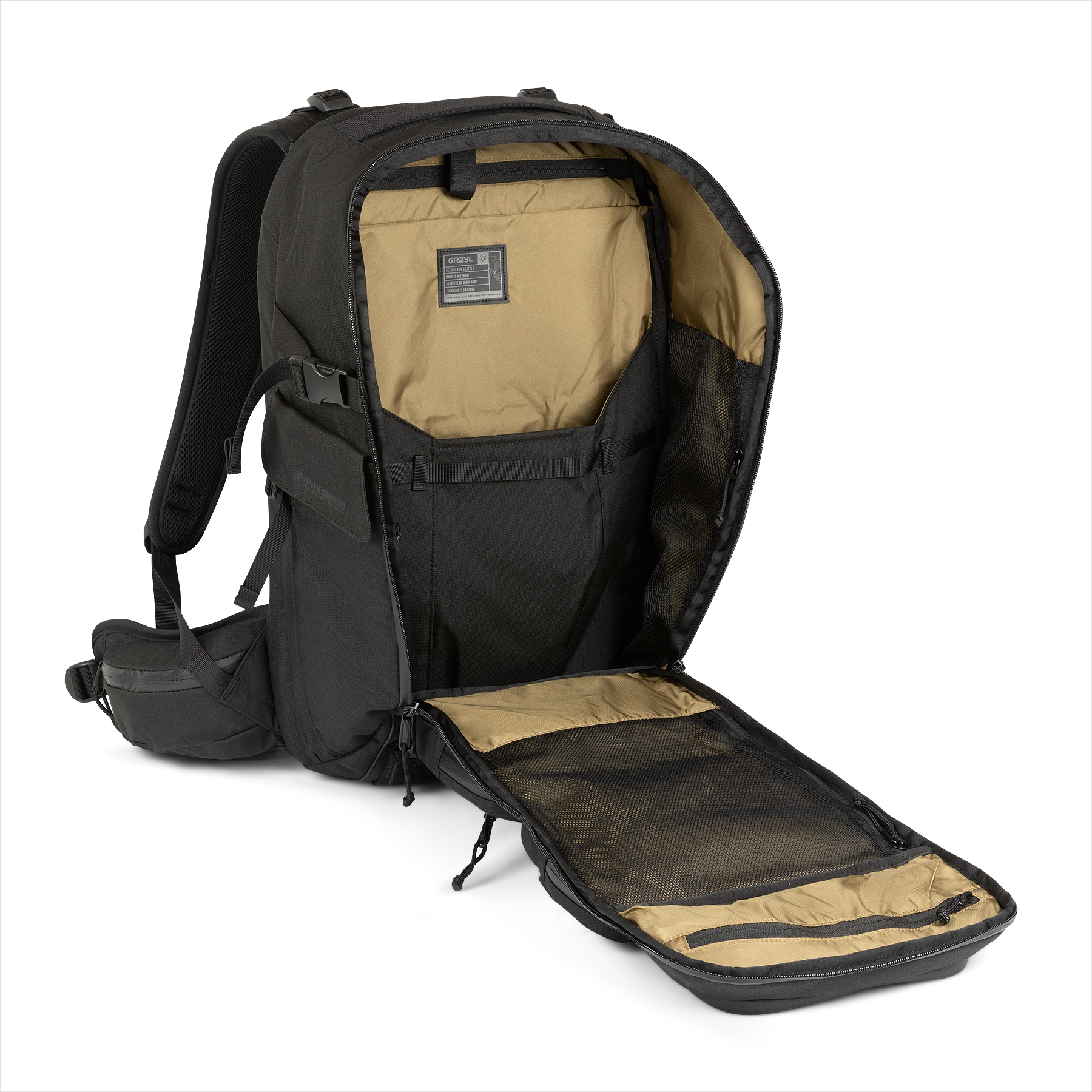 GRAYLGRAYL Mission EXP Backpack 35L - Black Raptor