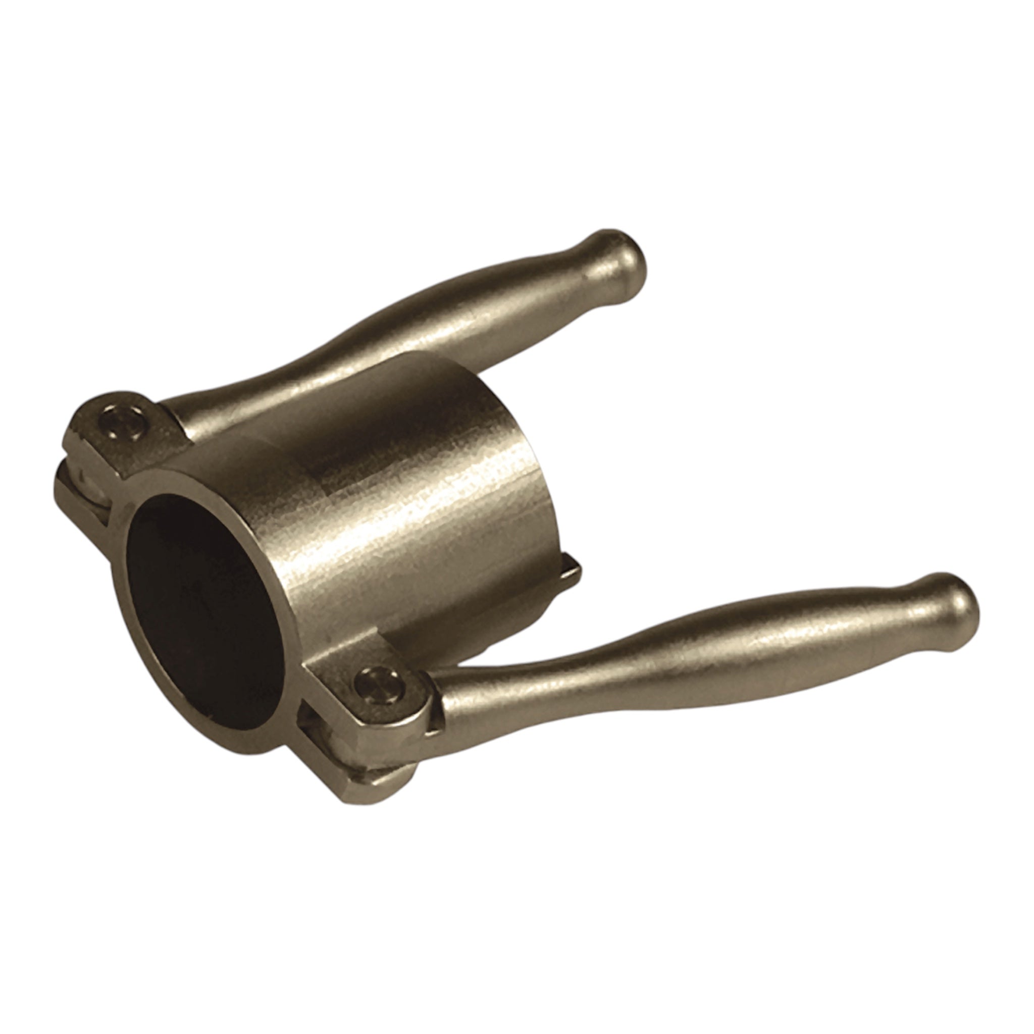 Vernickelter Universal-Vorderschaftschlüssel aus Stahl mit ergonomischen Griffen in mattem Silber.
