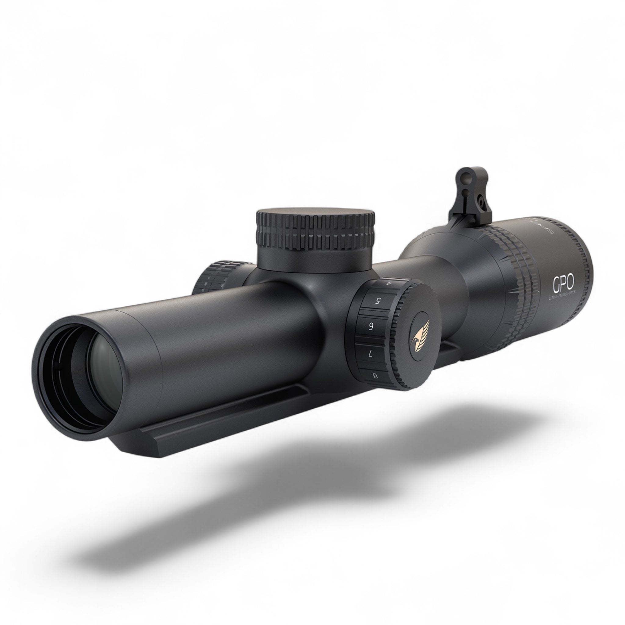 GPOGPO Spectra 8x 1 - 8x24i Zielfernrohr mit Schiene - Black Raptor