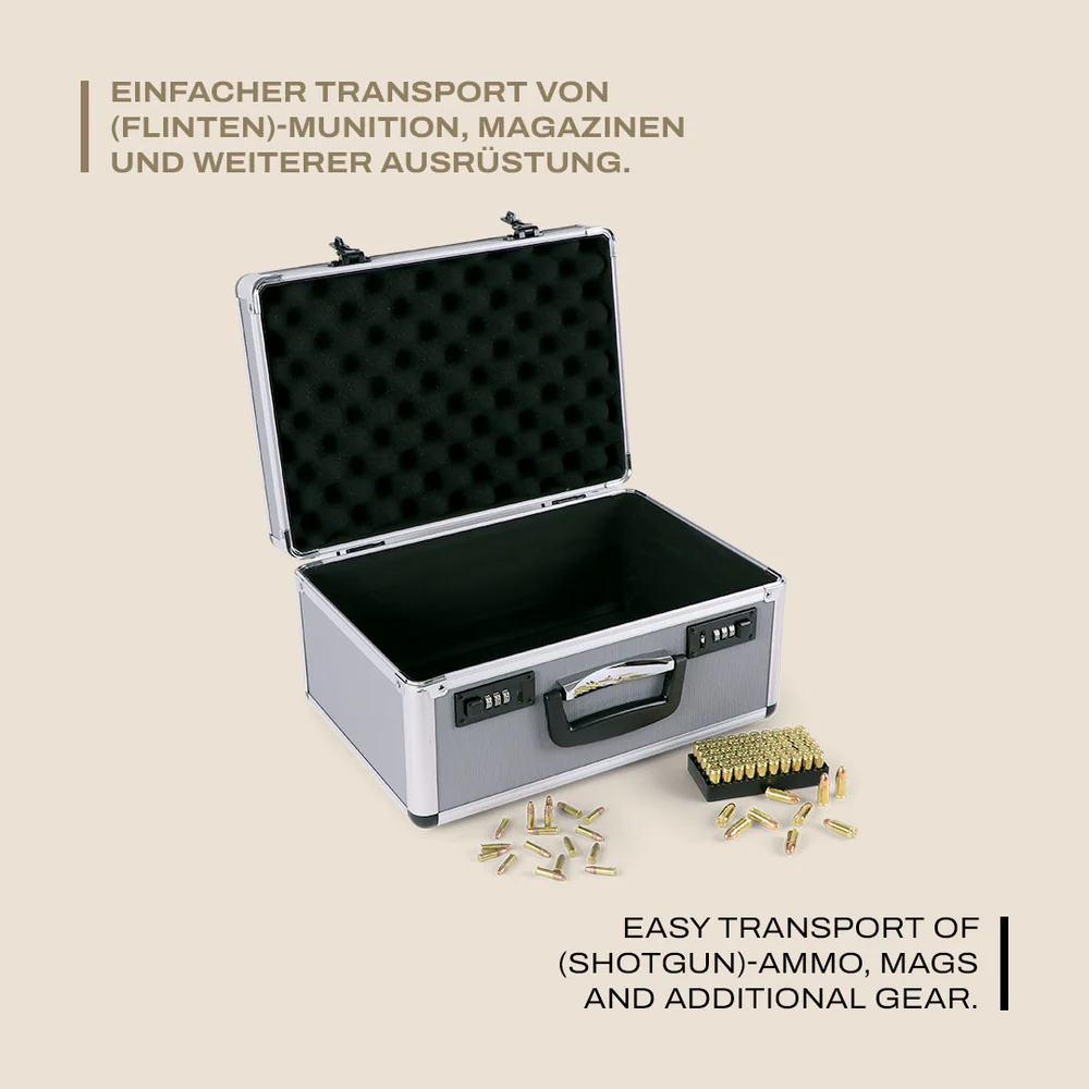 WinterWinter 6008 Ammo Case – Aluminium - Munitionskoffer - Black Raptor