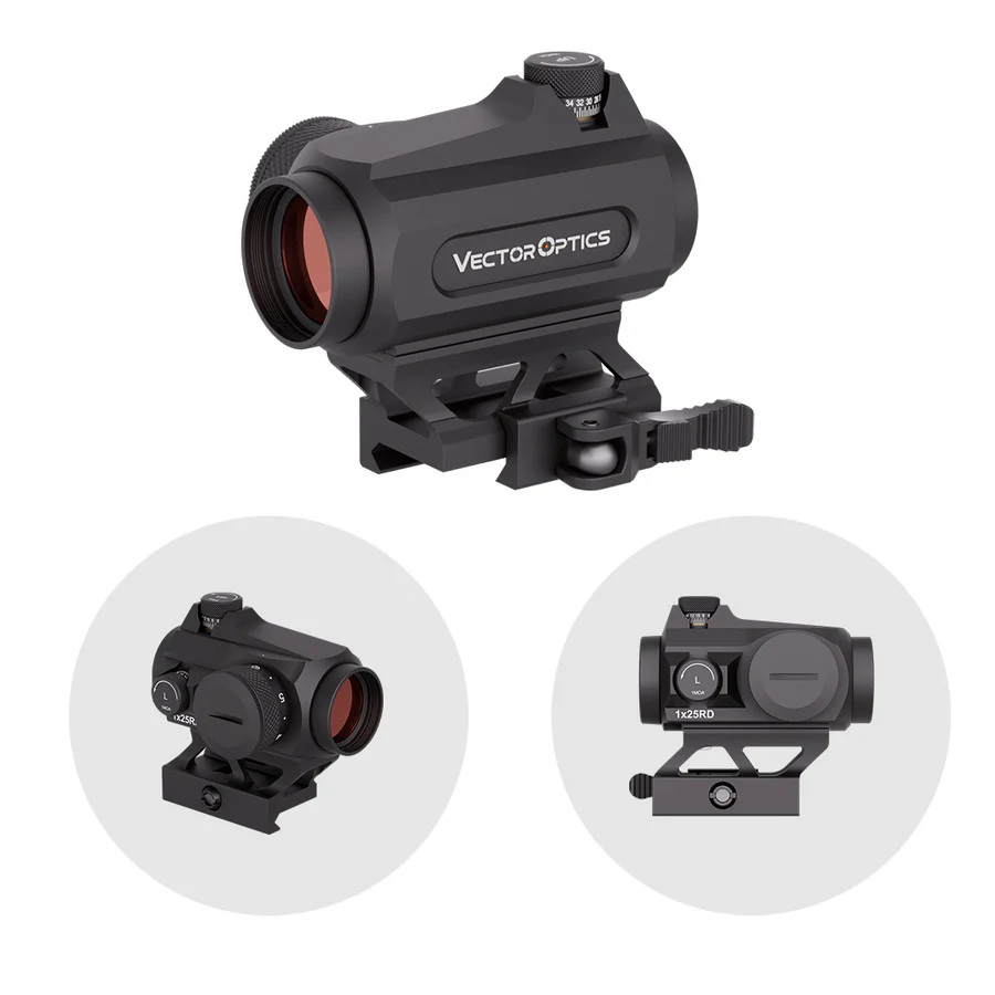 VectorOpticsVector Optics SCRD - 72 Maverick - II 1x25 GenII Mos - Black Raptor