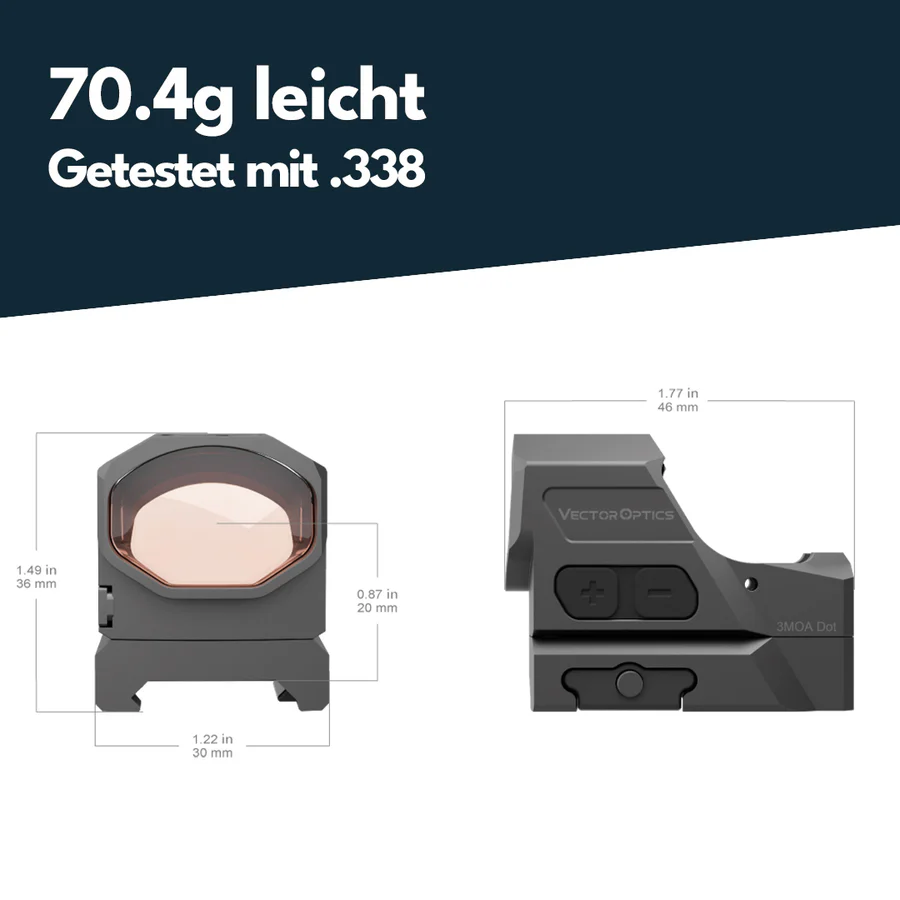 VectorOpticsVector Optics SCRD - 64 Frenzy - X FLEX 1x19x28 GenII - Black Raptor