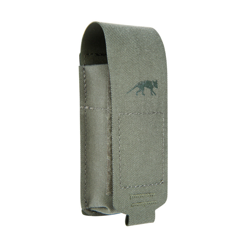 Graue Tasmanian Tiger SGL Pistol Mag Pouch MKIII IRR aus Cordura mit Klettverschluss und gedrucktem Tigermotiv, schlankes.