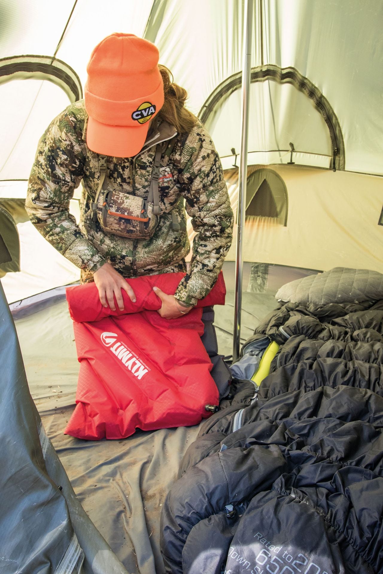 Klymit Insulated Static V Luxe SL – Ventil und Materialdetail