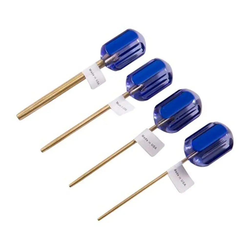 BROWNELLS Ausricht- und Treibdorne aus Messing, 4-teiliges Set