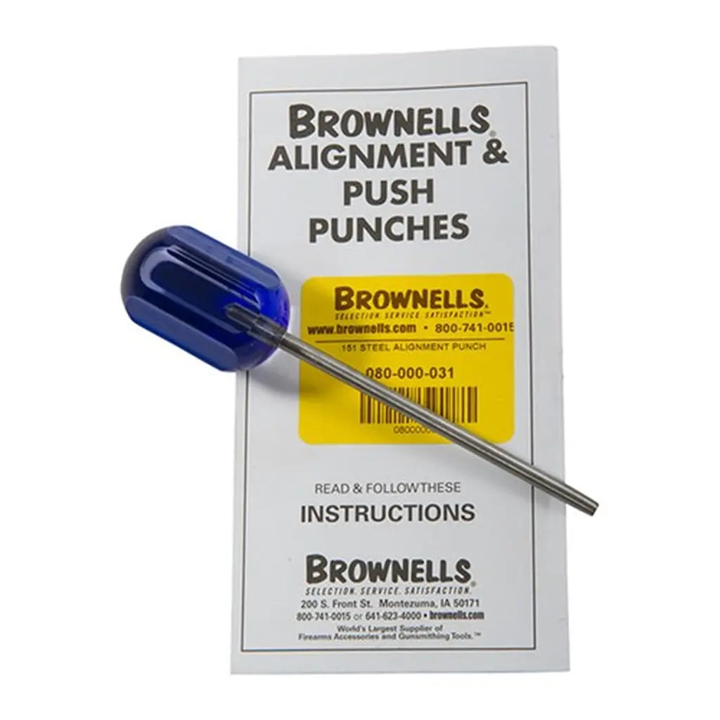 BROWNELLS Stahl-Treibdorn 0,151 Zoll mit Originalanleitung